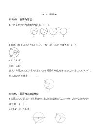 数学九年级上册24.1.4 圆周角精练