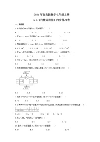 初中数学青岛版七年级上册5.3 代数式的值优秀精练