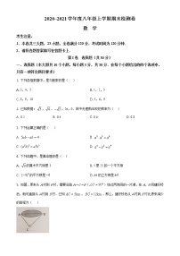 华师版2020—2021学年第一学期八年级上期末考数学试卷（含答案）山西省长治市潞城区期末