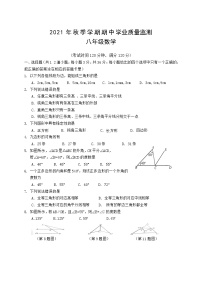 广西防城港市上思县2021-2022学年八年级上学期期中学业质量监测数学试题（word版 含答案）