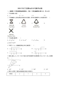 2021年辽宁省鞍山市中考真题数学试（原卷+解析）