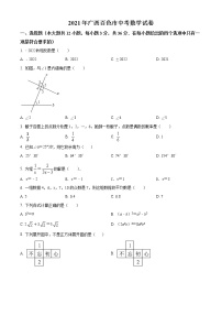 2021年广西百色市中考真题数学试（原卷+解析）