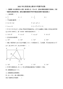 2021年江苏省连云港市中考数学真（原卷+解析）