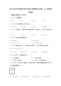 黑龙江省齐齐哈尔市铁锋区2021-2022学年上学期七年级期中数学试卷（word版 含答案）