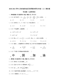 2020-2021学年上海市浦东新区第四教育署七年级（上）期末数学试卷（五四学制）