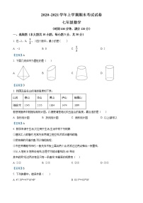 河南省平顶山市郏县2020-2021学年七年级上学期期末数学试题