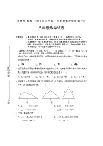 河北省辛集市2020-2021学年八年级上学期期末考试数学试题