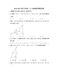 河南省信阳市潢川县2020-2021学年九年级（上）期末数学模拟试卷