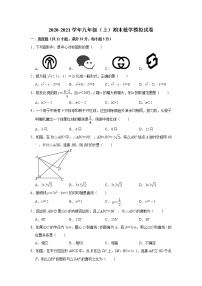 湖北省宜昌市五峰县2020-2021学年九年级上学期期末模拟数学试卷