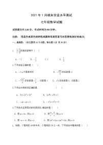 内蒙古巴彦淖尔市临河区2020-2021学年七年级上学期期末考试数学试题