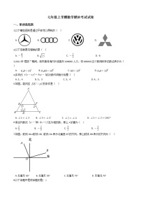 2021年湖南省长沙市青竹湖七年级上学期数学期末考试试卷及答案