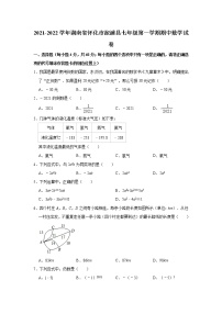 湖南省怀化市溆浦县2021-2022学年七年级上学期期中考试数学【试卷+答案】