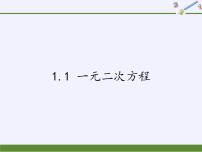 初中数学苏科版九年级上册1.1 一元二次方程授课ppt课件