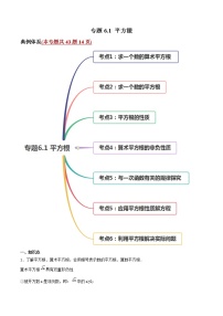 人教版七年级下册6.1 平方根一课一练