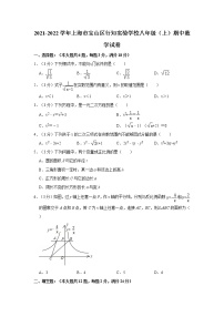 2021-2022学年上海市宝山区行知实验学校八年级（上）期中数学试卷