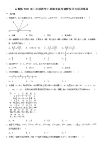 人教版2021年七年级数学上册期末备考培优复习专项训练卷  含解析