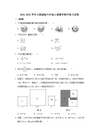 2021-2022学年人教版八年级上册数学期中复习试卷 （word版 含答案）