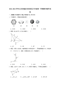 山东省临沂市莒南县2021-2022学年八年级上学期期中数学试卷 （word版 含答案）