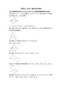 专题09. 全等三角形判定集训-2021-2022学年八年级数学上册专题考点专练（人教版