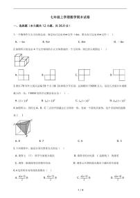 2021年广东省深圳市龙华区七年级上学期数学期末试卷附解析