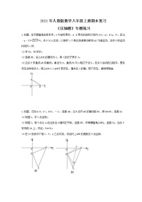 2021年人教版数学八年级上册期末复习《压轴题》专题练习（含答案）