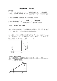 初中数学北师大版九年级上册6 利用相似三角形测高导学案