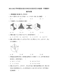 黑龙江省齐齐哈尔市龙沙区2021-2022学年九年级上学期期中数学试卷(word版含答案)