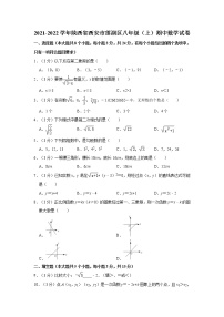 2021-2022学年陕西省西安市莲湖区八年级（上）期中数学试卷   解析版