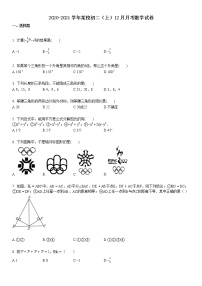 2020-2021学年初二（上）12月月考数学试卷