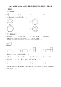 精品解析：2019年黑龙江省哈尔滨市香坊区德强中学中考数学一模试题（原卷版）