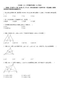 某校八年级（上）月考数学试卷（10月份）