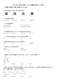 八年级（上）月考数学试卷（十二月份）