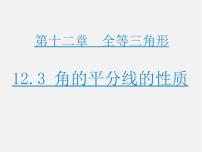 人教版八年级上册12.3 角的平分线的性质课堂教学课件ppt