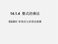 人教版八年级上册14.1.4 整式的乘法教学课件ppt