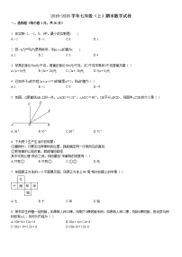 2019-2020学年七年级（上）期末数学试卷8