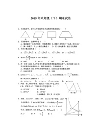 八年级-下-数学 期末试卷-第二套