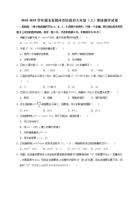 九年级上册数学期末试卷（解析版）