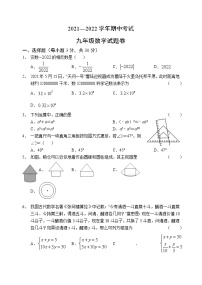 河南省安阳市2021-2122学年九年级上学期期中数学试题（word版 含答案）