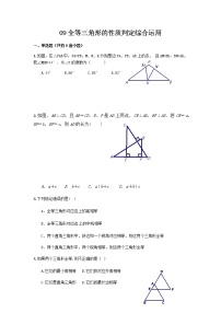 中考数学专题（含答案）：09全等三角形的性质判定综合运用