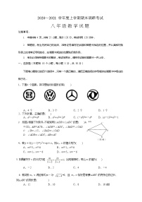 八年级上期末数学试卷3（教培机构期末复习模拟专用）