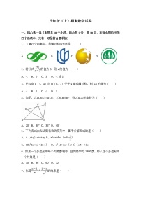 八年级上期末数学试卷06（教培机构期末复习模拟专用）