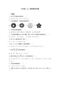 八年级上期末数学试卷08（教培机构期末复习模拟专用）