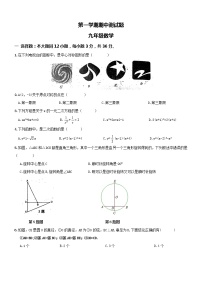 【人教版】九年级上期中数学试卷2（教培机构复习专用）