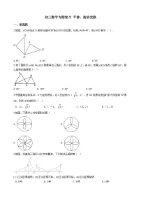 专题13《平移、旋转变换》专题复习试卷（含答案）