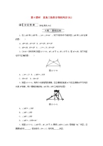 初中人教版第十二章 全等三角形12.2 三角形全等的判定第4课时当堂达标检测题