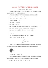 2020_2021学年八年级数学上学期期末复习检测试卷4