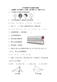 阜阳市太和县2020-2021学年度八年级上期中数学试题（含答案）新人教版