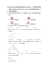 2021-2022学年江西省宜春市高安市八年级（上）期中数学试卷（Word版，无答案）