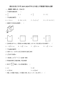 重庆市育才中学2019-2020学年九年级上学期数学期末试题（word版无答题）