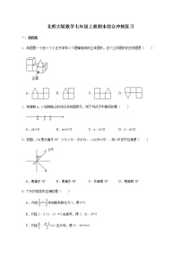 北师大版数学七年级上册期末综合冲刺复习（word版无答案）